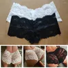 Women's Panties 5XL Large Size Women Sexy Lace Lingerie Female Solid Color Comfortable Transparent Bra Seamless Briefs