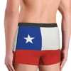 Cuecas masculinas legal chile bandeira orgulho chileno roupa interior boxer briefs homens shorts macios calcinha