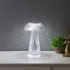 Mushroom Crystal Table Lamp LED Ambient Light Touch Night for Restaurant Cafe Bar Living Room Bedroom Bedside Decoration 240314