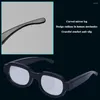 Lunettes de soleil Cadres LED Lunettes lumineuses Halloween Glowing Cosplay Props rechargeable Light Up pour Noël Rave Party Costume Show