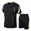 Costume de sport d'été pour hommes, T-shirt à manches courtes, vêtements à séchage rapide, ample, vêtements de sport décontractés, uniforme d'équipe Nboa