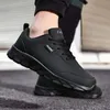 Mannen Loopschoenen Leer Waterdichte Atletische Sneakers Slijtvast Wandelen Sport Zapatillas Deportivos Hombre 240306