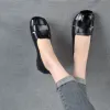Boots 2022 New Braid Cutout Laiders Moccasins Brown Moccasins Female Ongle Slips on Leisure Retro Flats