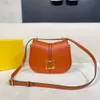 Factory Special Clearance Hot Designer New Women's Handbag Autumn and Winter New Mon Letter Eye-catching Bag Highlighting Saddle Crossbody Shoulder Versatile Trend