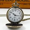 Relógios de bolso retro meio dragão design pingente masculino feminino relógio corrente moda legal relógio crianças presente reloj