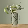 花瓶クリエイティブ透明なガラス花瓶日本の家の花のアレンジアートカウンタートップの装飾