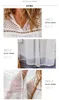 Women's Blouses Loose Vintage V-neck Tassel Boho Beach Holiday Summer Blouse Cotton Embroidery Splicing Chiffon Lace Shirts Women Tops