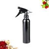 Garrafas de armazenamento 250ml preto liga de alumínio spray garrafa vazio salão de beleza pulverizador recarregável névoa atomizador multifuncional dispensador