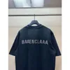 светодиодный трек Balenciagia дизайнер одежды тройной s Balanciaga Футболка ExtremeHigh Version Paris 23ss Springsummer New Water Diamond Letter Hot Diamond Wash Old b Home C