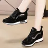 Casual Schuhe Keil Plattform Turnschuhe 2024 Mode Plus Größe Sport Trainer Damen Lace-up PU Leder Atmungsaktive Frauen Vulkanisierte