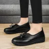 Laarzen goedkope schoenen dames lederen flats vrouwelijke flats lente schoenen vrouwen klassieke damesloafers casual lederen schoenen feminino zapatos