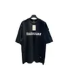 led balenciagia track merkkleding triple s balanciaga tshirt extremeHigh Edition Parijs Lentezomer Nieuw Art Cracked Letter Print Wash Old b Home Correct Short