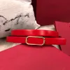 Classic women 2 0 cm width belts quality black red white genuine leather gold buckle women belt with box women designers 160F