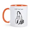 Tassen „Hören Sie auf Ihr Herz“-Tasse „Träumer“, Geschenk für Freunde, Frauen, Männer, 7 Farben, 325 ml, Keramik, Kaffee mit Henkel, inspirierendes Geschenk