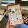 Ensembles de vaisselle Couteau à steak créatif à pois de style européen et ensemble de couverts de fourchette pour la vaisselle portable à la maison comme cadeau aux amis