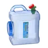 Bouteilles d'eau 5 L Can Seau Conteneur avec robinet Bouteille de grande capacité de qualité alimentaire portable