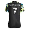 2023 2024 Atlanta United FC Soccer Maglie per bambini uomini 23/24 Shirt calcistica via azzurro Resurgens Home Rosso Black 17S 'Terza 3a GiakouMakis Almada Maillot de Foot