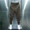 Pantalon plissé décontracté pour hommes, couleur unie, Style sport de Tennis, taille élastique, luxe, pour automne/hiver