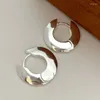 Hoop Earrings Melynn High Polishing Fine Jewelry Hoops 925 Silver Chunky 18k Gold Plated Trendy