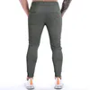 Calças masculinas cordão cor sólida fitness homens moda casual baggy estiramento magro homem calças y2k roupas pantalones ginásio streetwear