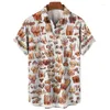 Men's Casual Shirts 3D Hentai Style Mushroom Printed For Men Kidsn Fashion Cool & Blouses Mens Hawaiian Short Tops Clothing