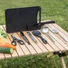 Il set di utensili da cucina da campeggio all'aperto da 8 pezzi viene fornito con un kit completo di utensili per riporre pentole addensate, posate e strumenti 240306