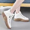 Freizeitschuhe Plateforme Kuhleder Sneakers Gold Flats Beige Tennis Frau Basketball Größe 47 Sport Temis Low Cost Choes