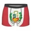 Onderbroeken Herenmode Vlag van Peru Peruaans ondergoed Boxershorts Heren Stretchshorts Slipje