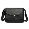 Schoudertassen Dames Zacht Leer Crossbody 2024 Luxe Effen Kleur Meerlaags Hoge Capaciteit Vrouwelijke Merk Designer Handtas