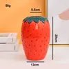 Vases Nordic Simulation Strawberry Ceramic Vase Art Flower Pot Home Craft Living Room Decor Plants Cachepot Original Wedding Ornaments