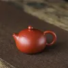 240ml yixing argila roxa bule feito à máquina xishi bule de chá minério cru dahongpao qualidade teaware oolong puro chá conjunto chaleira filtro 240315