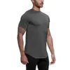 Lu Align Align Lu Lemon Short 2023 Manica con stampa Quick Dry T-shirt Uomo Estate Running Top Allenamento in palestra Bodybuilding Tee Sport Fiess Joggin