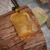 Anhänger Halsketten Modische und kreative buddhistische Shakyamuni Buddha Statue Kristall Perlen Halskette Männer Frauen Amulette