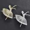 Brooches Elegant Fashionable Ballet Dancer Girl Brooch Pins For Women Cute Charming Luxurious Neckline Corsage Clothing Accessories Gifts