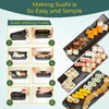 10 PcsSet DIY Sushi Making Kit Roll Maker Rice Mold Kitchen Tools Japanese Cooking y240304