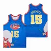 Moive Basketball 15 Yosemite Sam Jersey Mans College Retro Pure Cotton for Sportファン大学