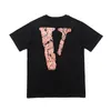 Vlone T-shirt Big "V" Tshirt Men's / Women's Couples Casual Fashion Trend High Street Loose Hip-Hop100% Cotton Printed Round Neck Shirt US Size S-XL 1573