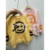 24SS Wyn Kids Sweatshirts for Boys Girls Cute Print Outwear Sweaters Baby Child Cotton Clothing Tops Sweatpants and jeans suit 240320