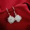 Dangle Earrings Beautiful Ball Drop 925 Color Silver For Women Fashion Girl Student Holiday Gifts Wedding Party Brands Jewelry