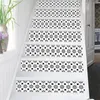 Stickers muraux 6 pièces/ensemble 3d noir Mandala escalier escalier Riser autocollant de sol auto-adhésif bricolage escalier étanche Pvc décalque décor à la maison