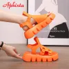 Tambini Aphixta Orange Platform Hook Loop Sandals Women Summer Spessa SOLE SCHEDE CASUALE regolabili SCHEDI PUI SCARPE SCARPE