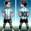 Voetbalshirts voor jongens Ronal_do 10 en 7 Jersey voor kinderen Mess_i Voetbal Jeugdshirt Cadeau Kinderen 3-delige set 240315