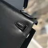 Sac de designer pour femmes HASS Box Cuir Lady Marque à la main Brillant Classique Mode Rétro Tempérament Sac à main Fourre-tout Gun Couleur Cool Peau de vache 2414