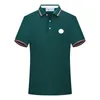 Designer Polo Brand Shirts Men Luxury Polos Mentes décontractées T-shirt Snake Bee Letter Imprimerie de la mode High Street Man Tee S-5XL Poloshirts T-shirt