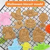 Bakformar biscuit mögel hållbar kreativ 10g kök verktyg halloween cookie cutters handgjorda miljövänliga säkert smaklösa