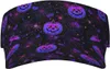 Ball Caps Halloween Visors jasne nietoperze słoneczne czapki na zewnątrz regulowana ochrona plaży unisex