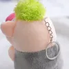 Cute Pulling Pig Green Hair Angry Pig Plush Pendant Toy Doll Bag Male and Female Gifts Funny