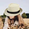 Ampla borda chapéus chapéu de sol respirável homens mulheres adulto sunhat moda versátil verão top palha para vocações ao ar livre viagens caminhadas camping