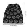 Berets Sparkle Rhinestone Dog Skullies Beanies Caps عقال الرقبة دافئ الرجال النساء