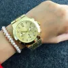 Pan 2024 Fashion Brand Watches Women Girls crystal 3 Dials style steel band Quartz wrist Watch P28